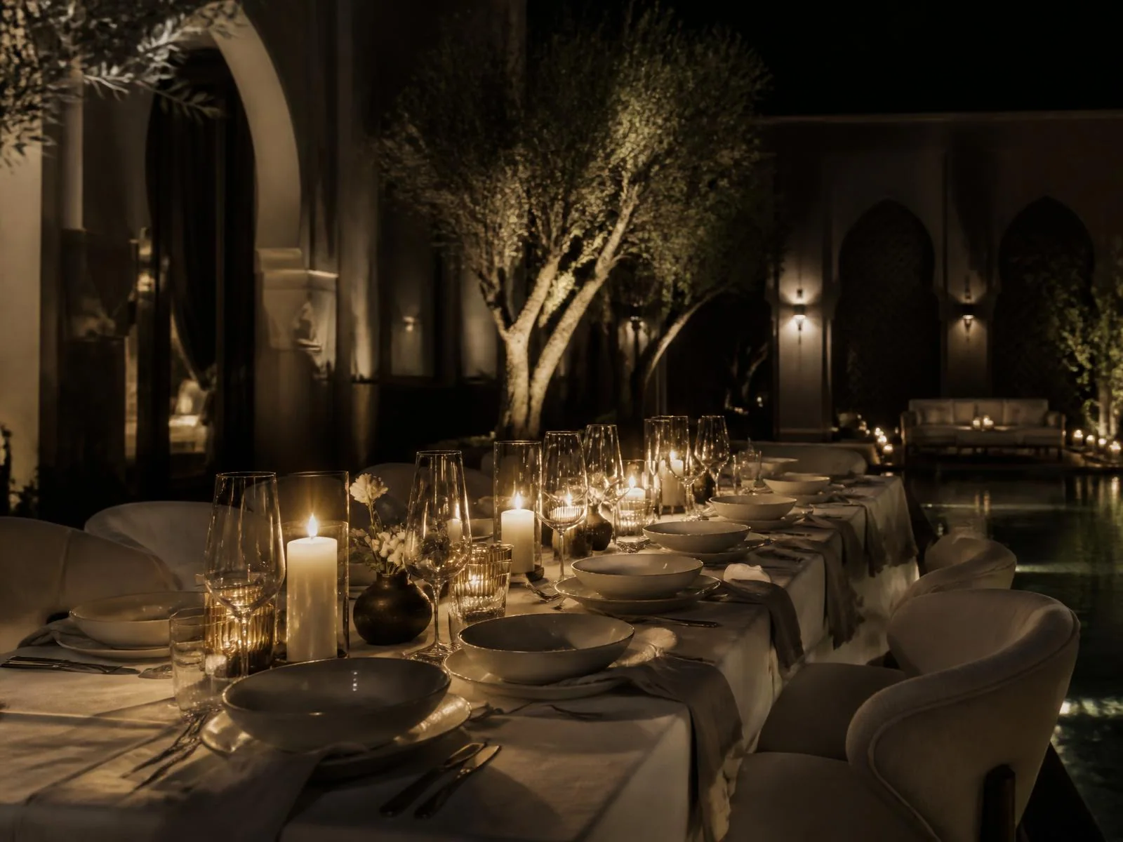 Dîner privé orchestré dans une villa Privilege Circle